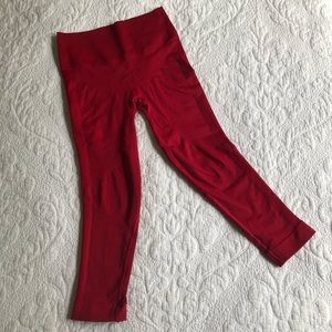 Lululemon red seamless legging